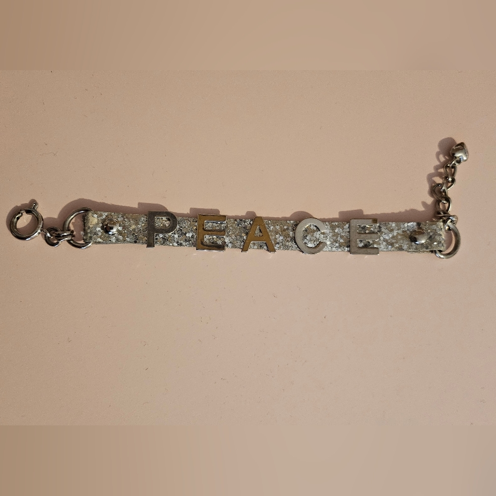 Juicy Couture Silver Peace Bracelet